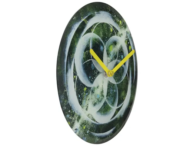 Horloge de Table/Murale 20 cm-Silencieux-Vert-Verre Trempé-NeXtime Co