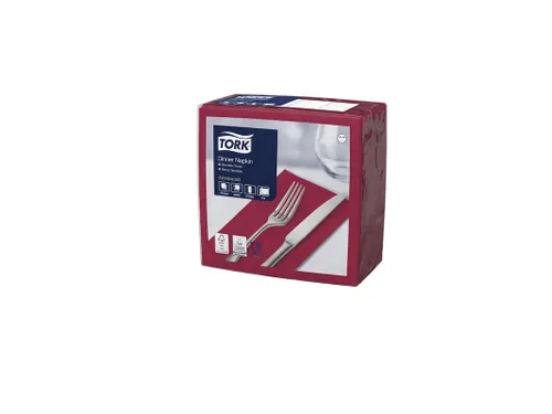 Tork 477570 Dinnerservet Advanced Bordeaux 39x39cm
