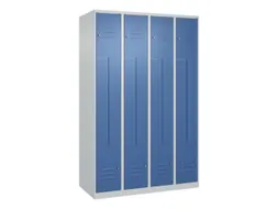 Z-garderobekast,HxBxD 1850x1200x500mm,vak B 150/300mm,cil.-slot