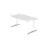 In hoogte verstelbaar bureau,HxBxD 680-850x1600x800mm,blad wit
