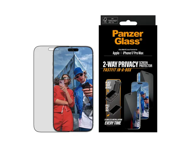 PanzerGlass Privacy Screen Protector iPhone 17 Pro Max | Ultra-Wide