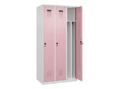 locker voor scheiding van kleding,HxBxD 1850x900x500mm,3vak