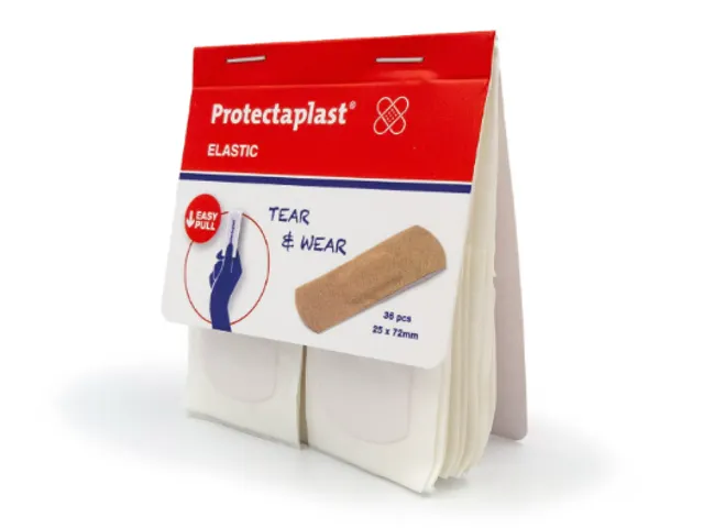 Tear & Wear Elastic Easy-Pull Pleisters 25x72mm 5 x 36 stuks