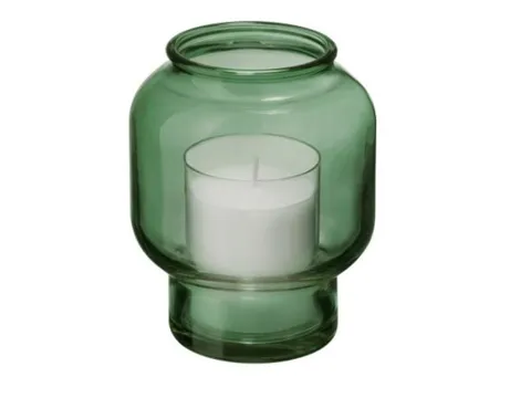 Relight houder Sphere kleur Olijfgroen doos 6 stuks