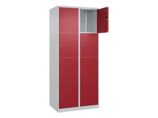 lockerkast,HxBxD 1850x800x500mm,2x4vakken,vak B 400mm,cil.-slot - 1