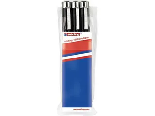 Fineliner edding 1800 zwart assorti set - 2