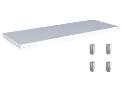 legbord,v. magazijnstelling,BxD 1000x400mm,vakl. 145kg,staal,RAL7035