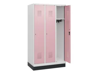 schoollocker,HxBxD 1630x900x500mm,3vak,vak B 300mm,cil.-slot,sokkel - 1
