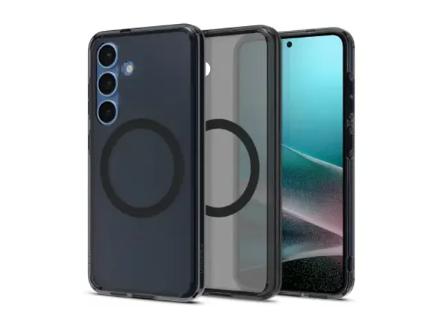 Ultra Hybrid MagFit Samsung Galaxy S25 Hoesje Back Cover Zwart