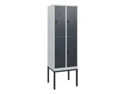 dubbeldekse locker,HxBxD 1950x600x500mm,2x2vak.,vak B 300mm