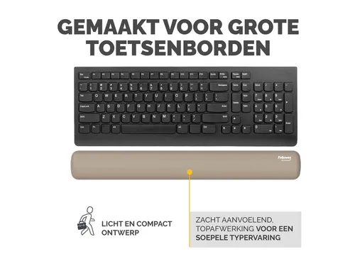 Polssteun Fellowes Breyta zand 6x47cm