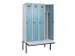 armoire vestiaire avec banc noir et blanc,HxlxP 2120x1200x815mm