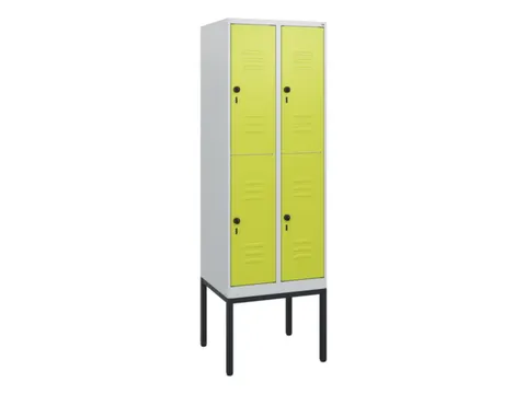 dubbeldekse locker,HxBxD 1950x600x500mm,2x2vak.,vak B 300mm