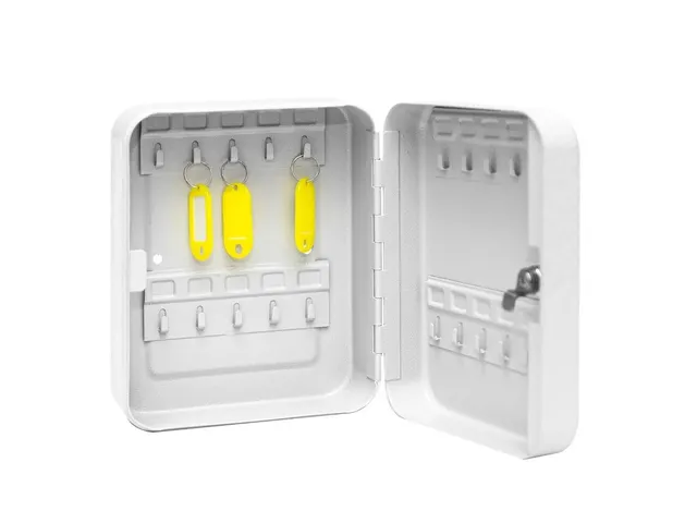 Sleutelkast grijs 20 sleutels met cilinderslot