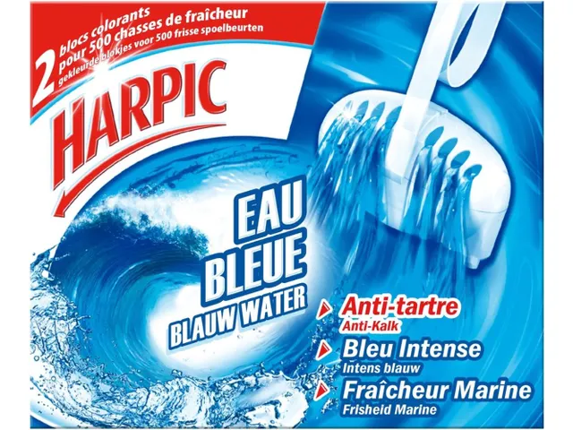 Bloc De Toilette, Eau Bleue, 38 G, Paquet 2 Pièces