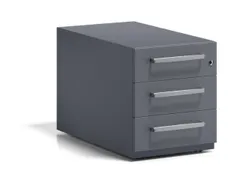 mobiel ladeblok,HxBxD 495x420x775mm,3lade(n),m. beugelgreep,cil.-slot