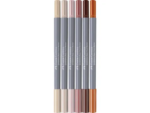 Duo aquarelmarker Goldfaber etui 6 stuks Portrait