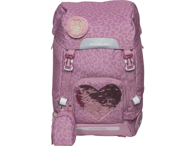 Schooltas Beckmann Classic Maxi Furry pink