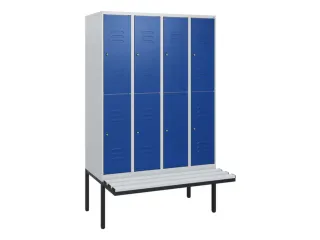 Dubbeldekse dekenkist,HxBxD 1950x1200x815mm,4x2vak.,vak B 300mm - 1