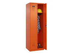 locker,HxBxD 1850x600x500mm,2vak,vak B 300mm,cil.-slot,staand op vloer