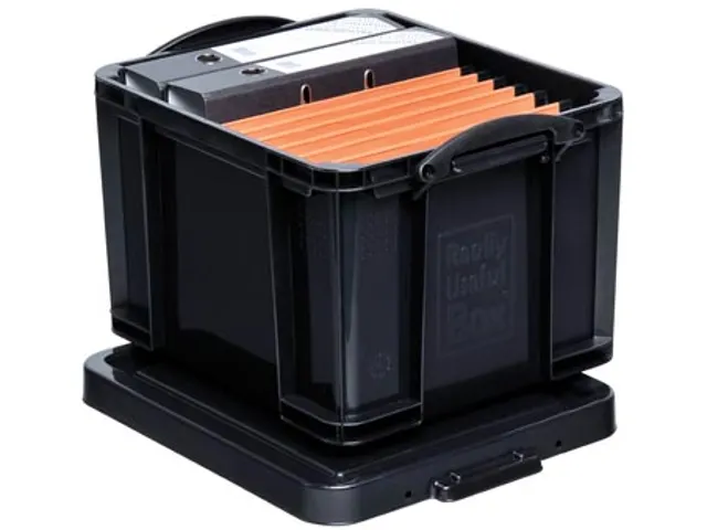 Boîte De Rangement 35 Litres Noir Récyclé