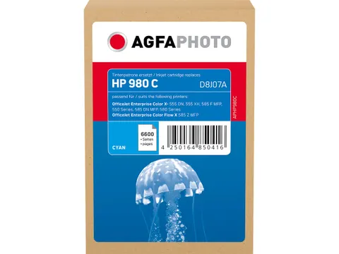 APHP980C AP HP D8J07A OJ Inkt cyaan rebuilt 6600pagina's Blister 112ml