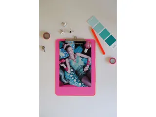 Klembord MAUL A4 staand transparant PS neon roze - 9