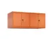 opzetkast,v. locker voor scheiding van kleding,4vak.,vak B 300mm