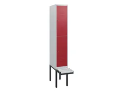 Dubbeldekse dekenkist,HxBxD 1950x300x815mm,1x2vak.,vak B 300mm