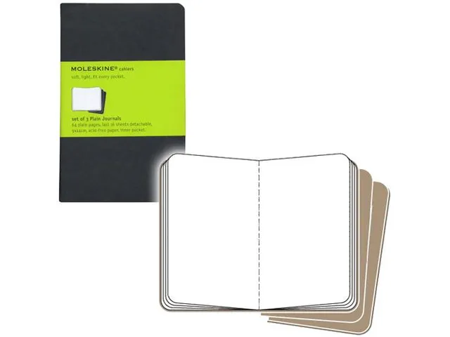 Schrift Moleskine Blanco Pocket Zwart 90x140mm