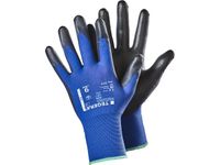 Handschoen Tegera 777, Maat 11 Polyurethaan Blauw Zwart