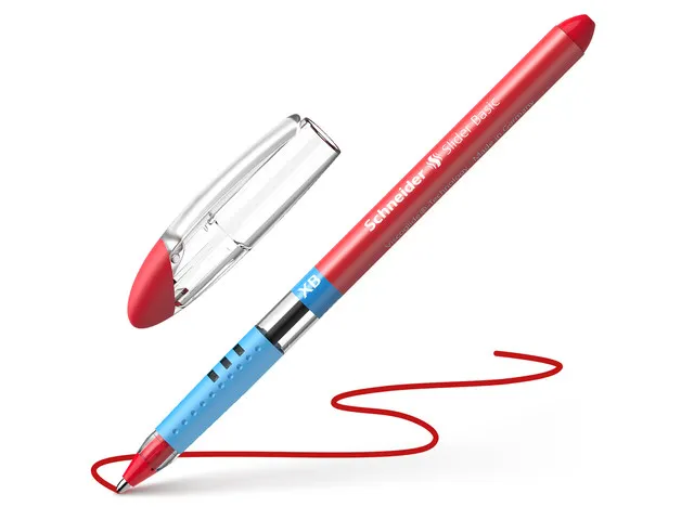 Balpen Schneider Slider Basic XB etui a 4 stuks w.v. 1 gratis