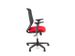 Bureaustoel EN1335 Linea Tekna 01 zwart/rood met 2D armleuning - 2