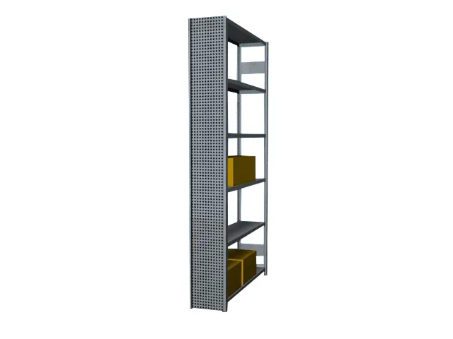 paroi latérale,p. rayonnage sans boulons,HxP 2500x300mm,galvanisé