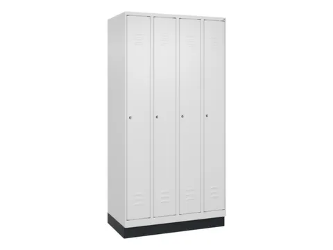 locker,HxBxD 1950x1000x500mm,4vak,vak B 250mm,cil.-slot,sokkel