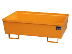 Opvangbak 2x 200l Opvangvol. 246l Oranje 415x 1200x 800mm Open