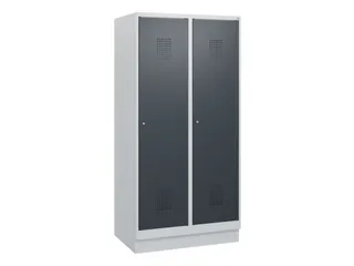 schoollocker,HxBxD 1630x800x500mm,2vak,vak B 400mm,cil.-slot,sokkel - 2