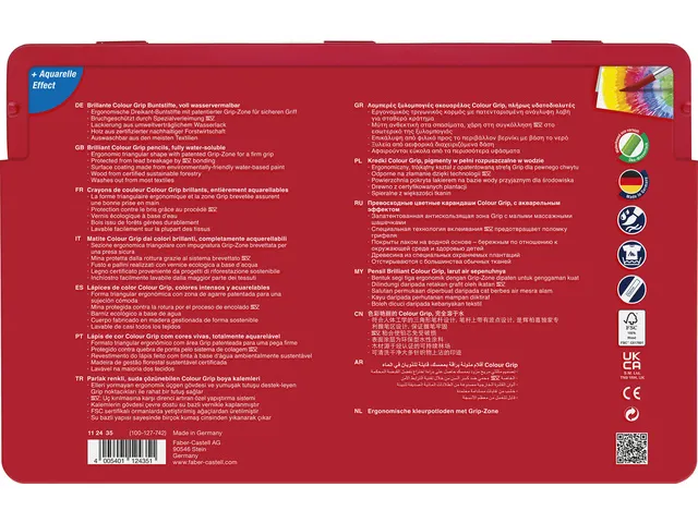 Crayon couleur Faber-Castell Grip 2001 etui 36 pcs