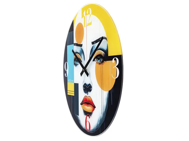 Wandklok NeXtime Vogue 43cm glas