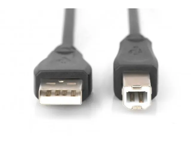 USB 2.0 Aansluitkabel Type A - B St/St 3m Zwart