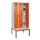 locker met bank,HxBxD 2120x900x815mm,3vak,vak B 300mm,draaigrendel