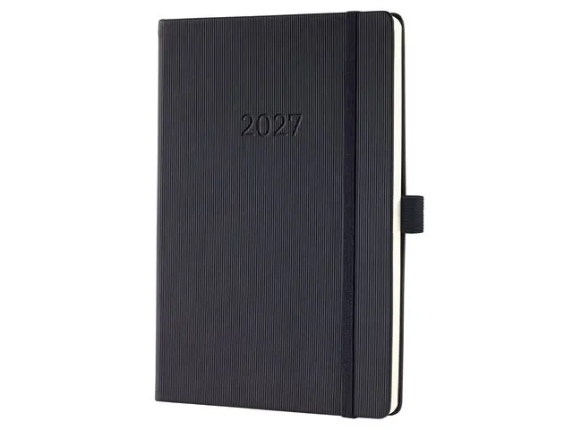 Weekagenda Conceptum A5 2027 (NL/FR/EN/DU) zwart Hardcover