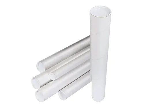 Verzendkoker CleverPack A2 450x50x1.5 met doppen wit pak à 20 stuks