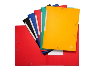 Elastomap A4 glanskarton 3 kleppen monobloc Assorti - 20