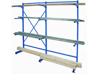 Draagarmstelling Basis+aanbouw Hxbxd 1950x2090x450mm 3staanders 9arm - 2