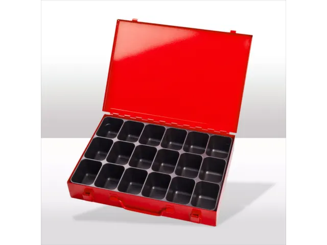 assortimentskoffer,HxBxD 50x335x240mm,18vakken