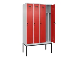 locker voor scheiding van kleding,HxBxD 2120x1200x500mm,4vak
