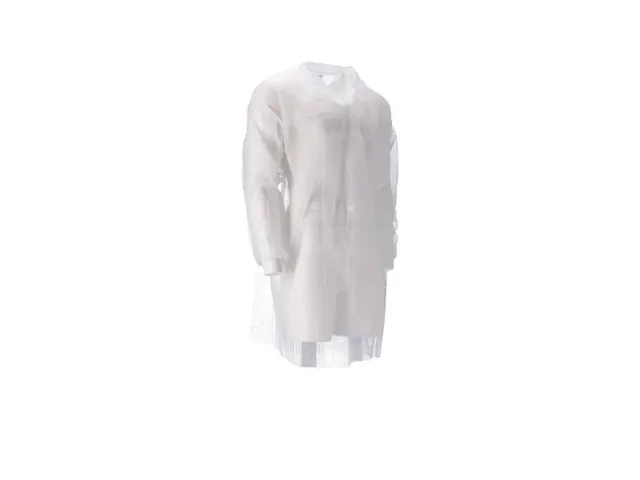 Veste visiteur fermeture éclair PP non tissé XXL high weight blanc