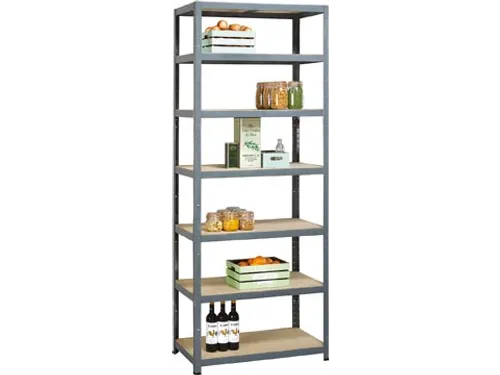 Rek Strong Tower L 222x90x45 7 legborden Grijs