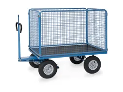 Handtrekwagen Trekoog 6445lz 1000kg 1600x900mm Draadgaas Luchtbanden
